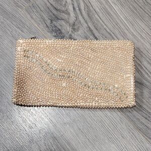 AS IS Vintage Beaded Pearl Clutch Bag